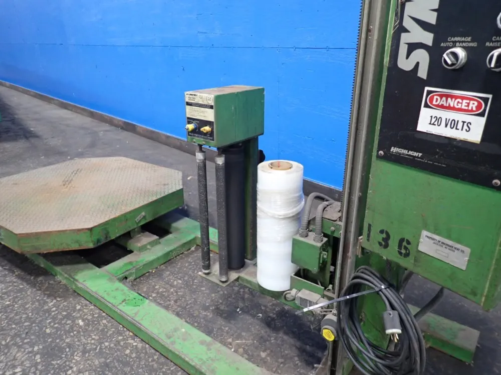 Highlight Industries #Synergy-2, stretch wrapper, 49" x 49" platform, 1/2 HP, 1750 RPM, 90 V. - Image 3