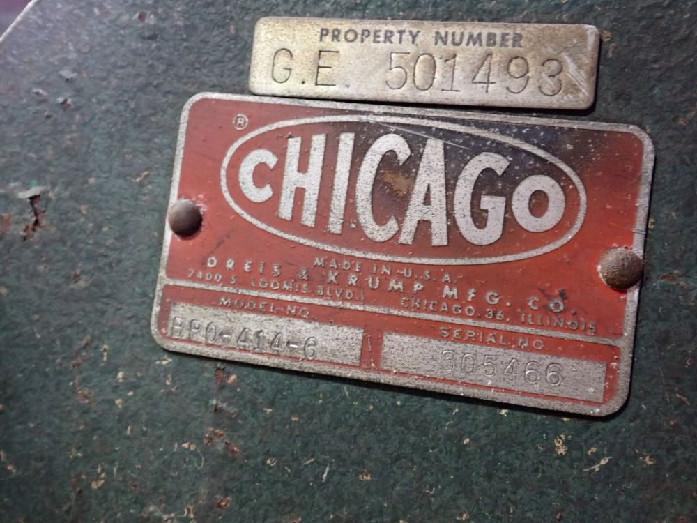 4' Chicago #BP0-414-6, Finger Brake, 10 fingers - Image 5