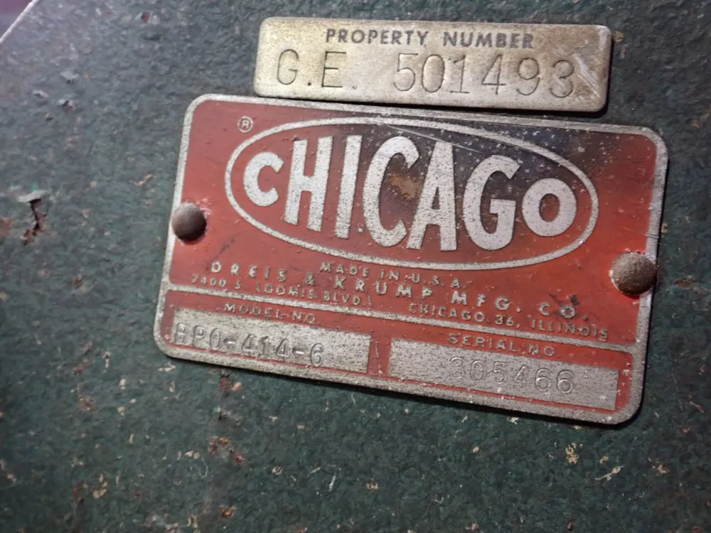 4' Chicago #BP0-414-6, Finger Brake, 10 fingers - Image 5