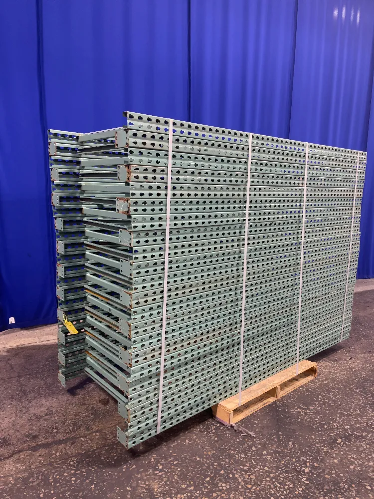 Pallet Racking Uprights, Tear Drop, 96" x 32", 4-1/2" x 3" plate - Image 2