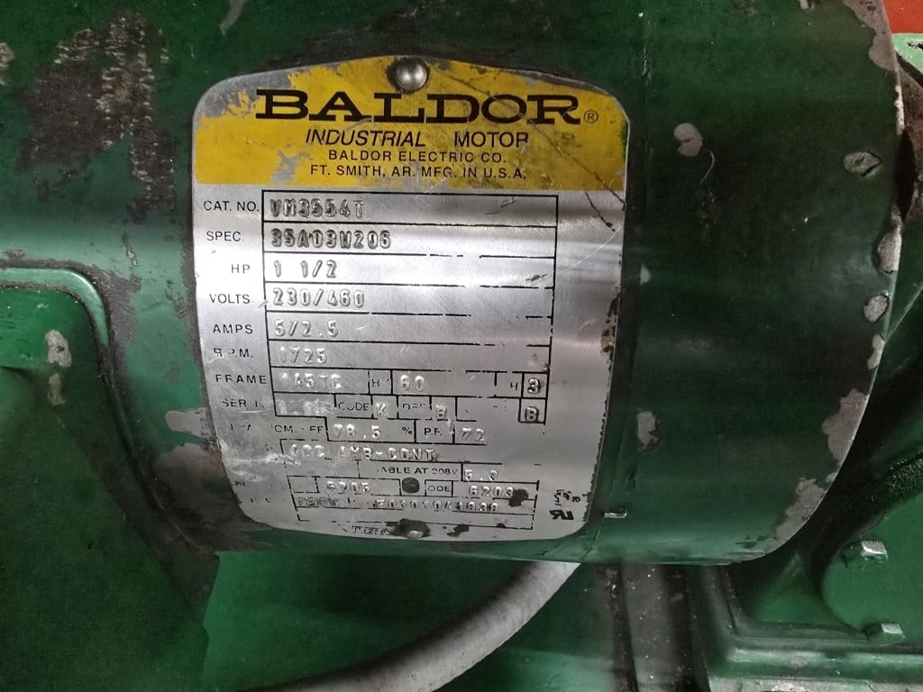 Sweed #5403AD-R, scrap chopper, automatic feed drive, 1 rotating knife, 3-3/4" cut length, 5 HP, 460/3/60 - Image 7