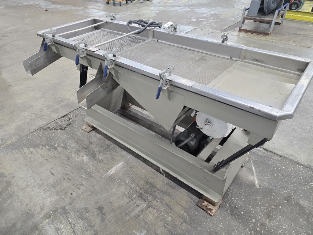 22" x 72" MGB Engineering, classifier, 3 separations, 1/8" fines & 1/4" overs screens, 1.5 HP Weg motor, 2016 - Image 10