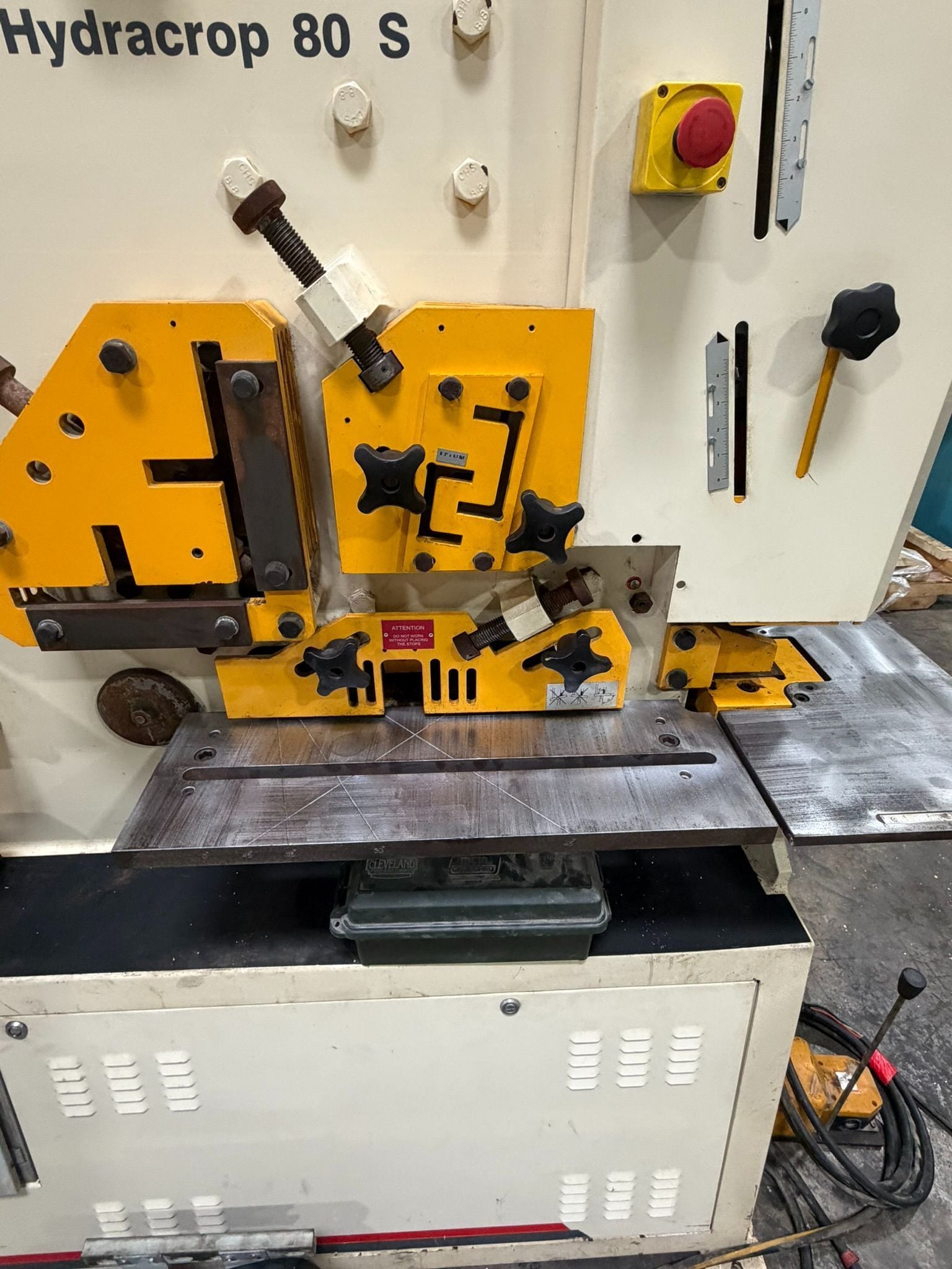 5" x 5" x 1/2" Geka #Hydracrop-80S, Ironworker, 88 ton, 12" throat, 2022 - Image 2