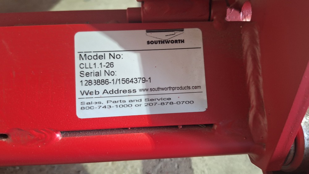 1100 lb. Southworth #CLL1.1-26, back saver lite portable lift, 24" x40" tbl., 36.5" lift height - Image 6