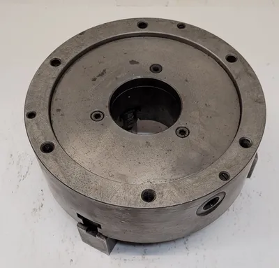 10" Bison, 3-jaw lathe chuck, 3" thru hole, 94107 - Image 1