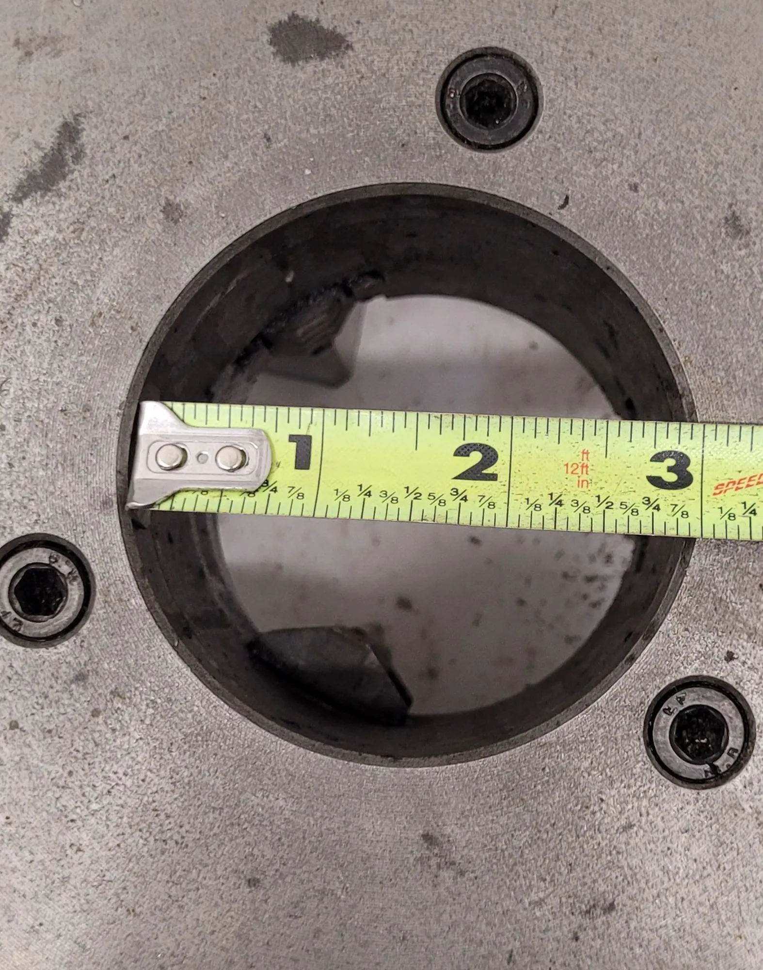 10" Bison, 3-jaw lathe chuck, 3" thru hole, 94107 - Image 4