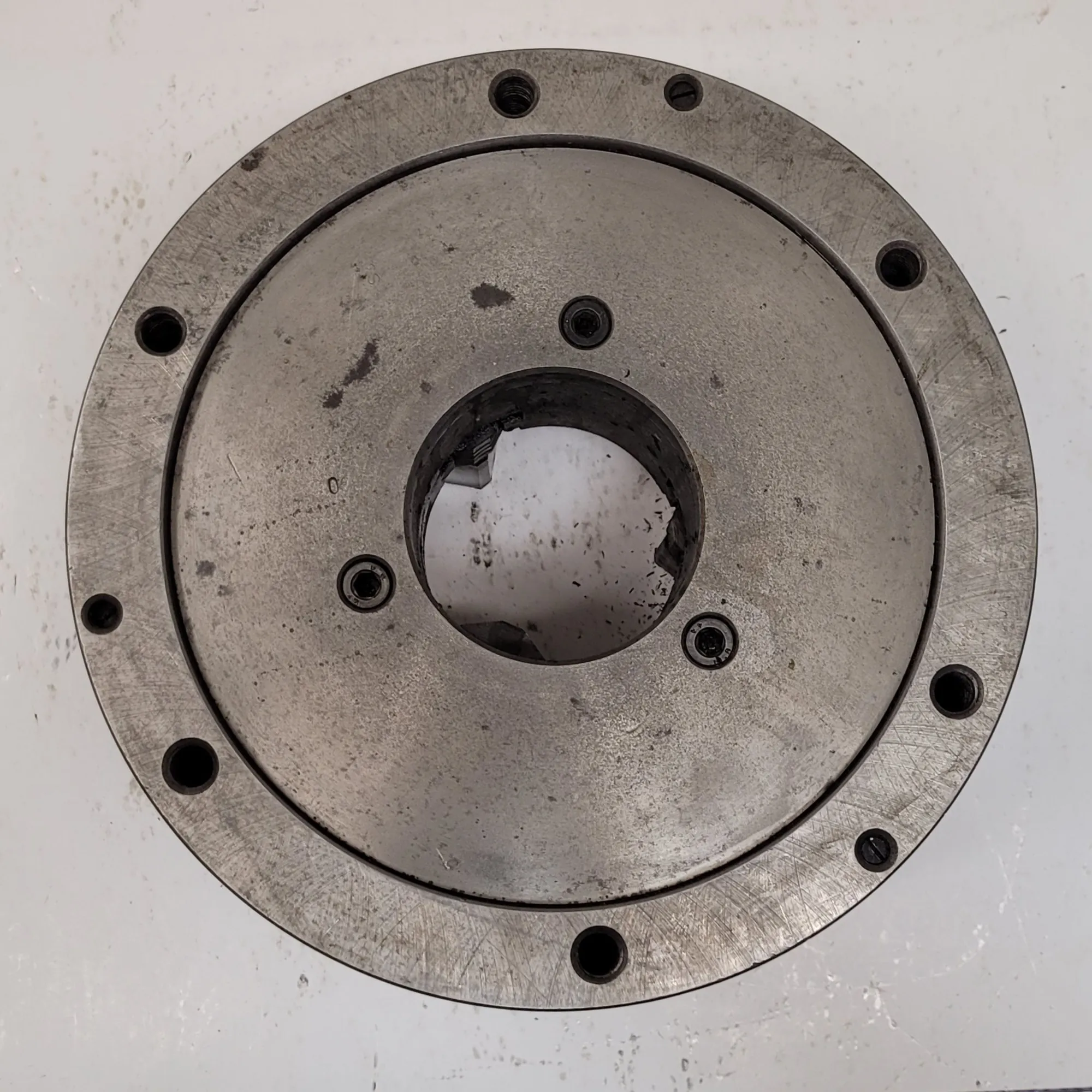 10" Bison, 3-jaw lathe chuck, 3" thru hole, 94107 - Image 5