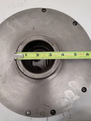 10" Cushman #1034E2, 3-jaw lathe chuck, 2" center hole, 94112 - Image 9