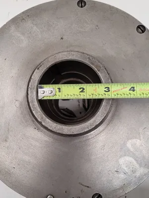 10" Cushman #1034E2, 3-jaw lathe chuck, 2" center hole, 94112 - Image 10