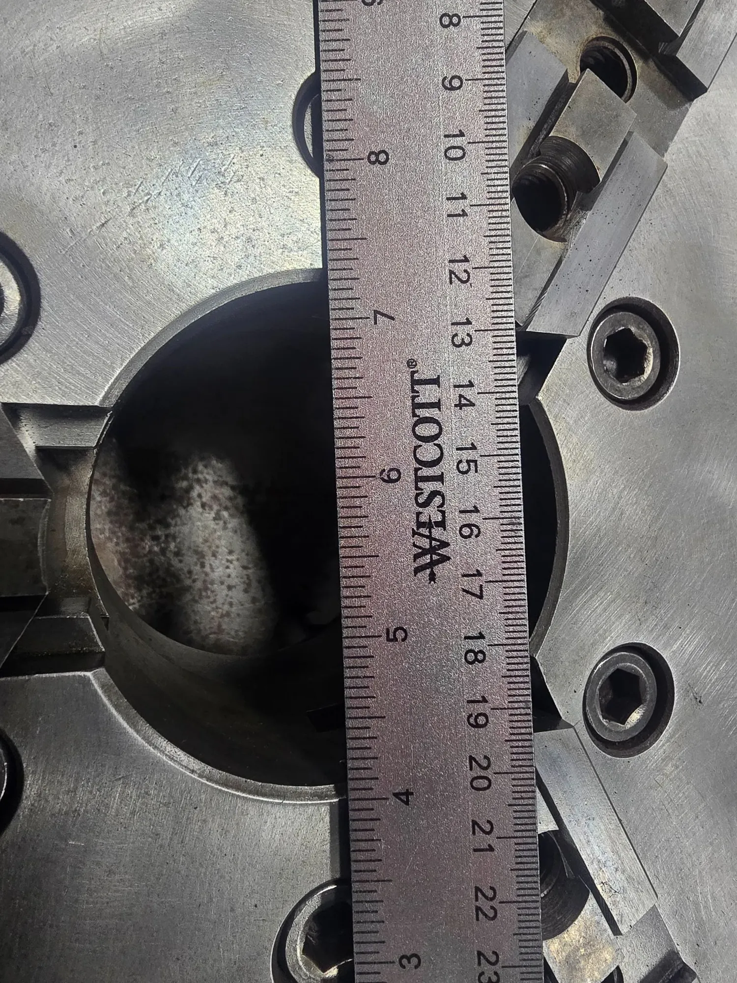 12" Buck, 3-jaw lathe chuck, D1-6 mount, 3-1/4" thru hole, 94055 - Image 5