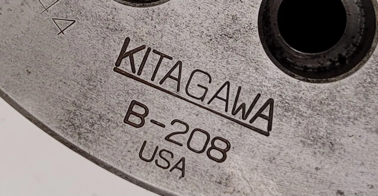 8-1/4" Kitagawa #B-208, 3-jaw open center power lathe chuck, 1.7" thru-hole, 92193 - Image 3