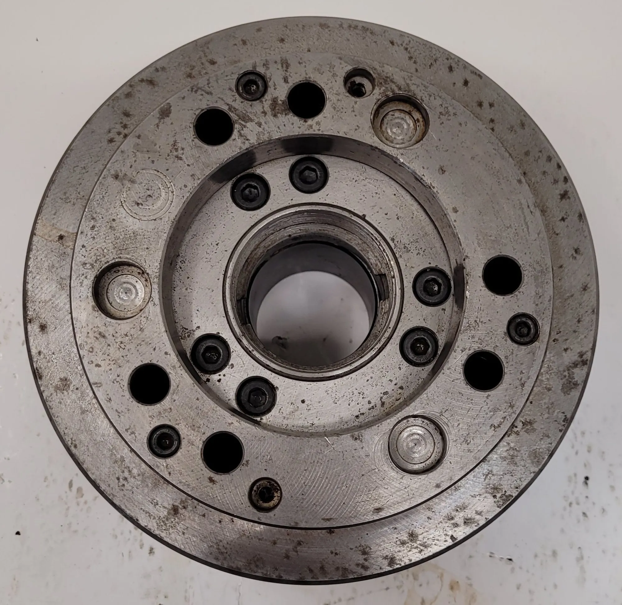 8-1/4" Kitagawa #B-208, 3-jaw open center power lathe chuck, 1.7" thru-hole, 92193 - Image 5