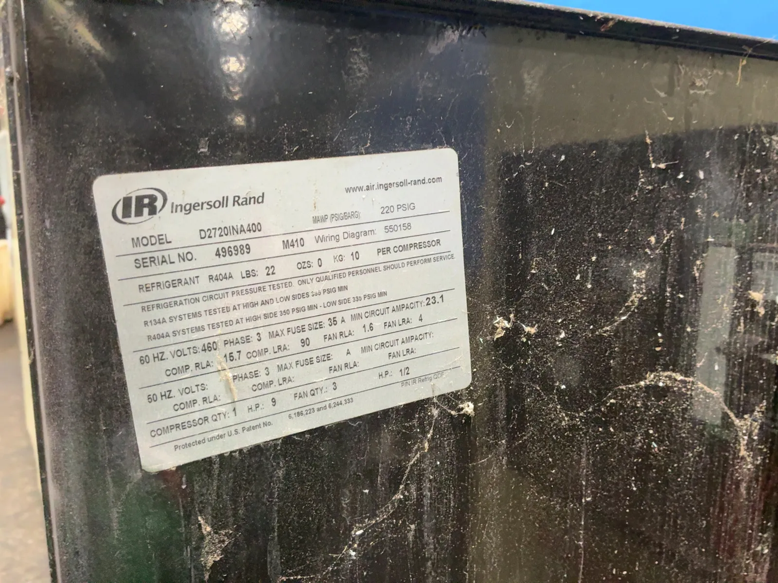 Ingersoll Rand #D2720INA400, Refrigerated Compressed Air Dryer, 9 HP, 460 V. (2 available) - Image 9