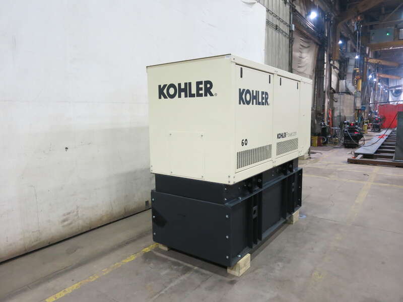 60 KW Kohler #60REZGB, Natural gas / LP generator set, 120/240 Volts, 1-phase, 105 HP @ 1800 RPM, GM 5.7L - Image 2