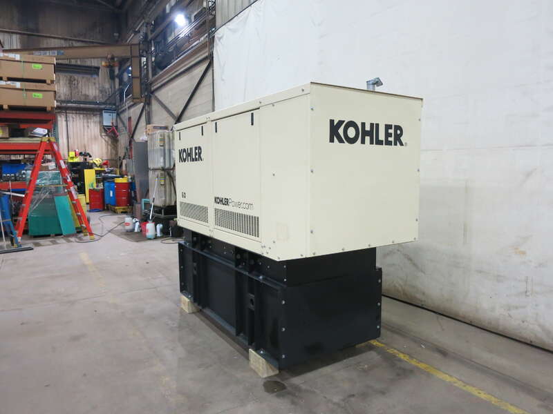 60 KW Kohler #60REZGB, Natural gas / LP generator set, 120/240 Volts, 1-phase, 105 HP @ 1800 RPM, GM 5.7L - Image 3