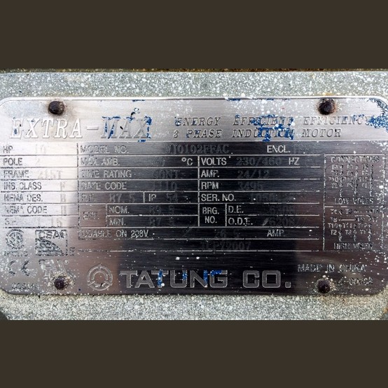 Summit #F1615AMBBFE10, Centrifugal Pump, 2" inlet, 1.5" outlet, 10 HP, 230/460 V., 3500 RPM - Image 3