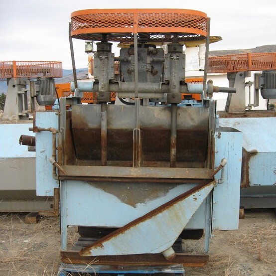 Galigher #No. 24 Agitair, Flotation Cells, Bank of (2), 10 Cu. Ft./Cell, 24" x 24" x 21", 12" Impellers - Image 1