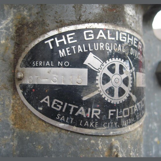 Galigher #No. 24 Agitair, Flotation Cells, Bank of (2), 10 Cu. Ft./Cell, 24" x 24" x 21", 12" Impellers - Image 7