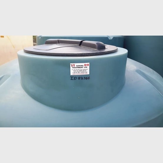 400 Gallon Vertical Polyethylene Tank, 57" diameter x 55" H, 1,800 Liters, NEW, N - Image 2