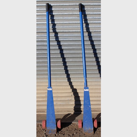 5,000 lb. Wheeled Lever Dolly, 72" Long, Steel, 5" Neoprene Wheels - Image 1