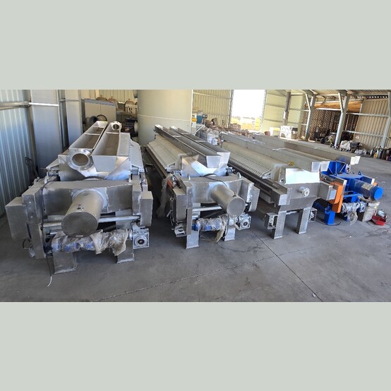 34" x 34" SinoFilter #XMZ50/870, Plate Filter Press, 50 m2, 38 plates, stainless - Image 1