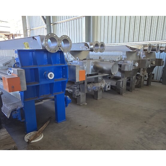 34" x 34" SinoFilter #XMZ50/870, Plate Filter Press, 50 m2, 38 plates, stainless - Image 2
