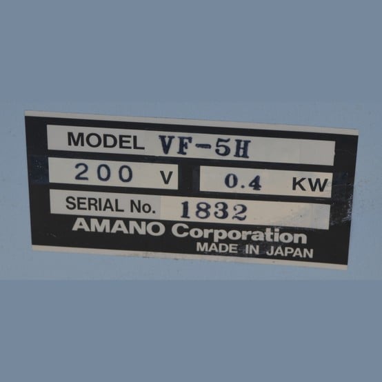 56 cfm Amano #VF-5H, Dust Collector, 0.5 HP - Image 3
