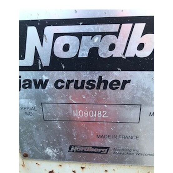 35" x 43" Nordberg #ST1109, Jaw Crusher, 1991 - Image 4