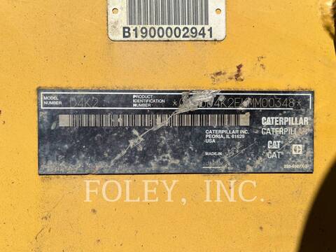 Caterpillar D4K2XL, 2890 hours, S/N: KMM00348, 2013 - Image 6