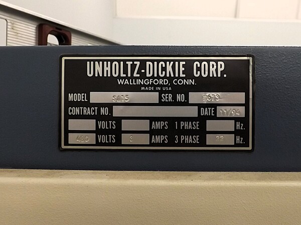 7.5 KIP Unholtz Dickie #SA15-R24C, vibration system with slip table - Image 5