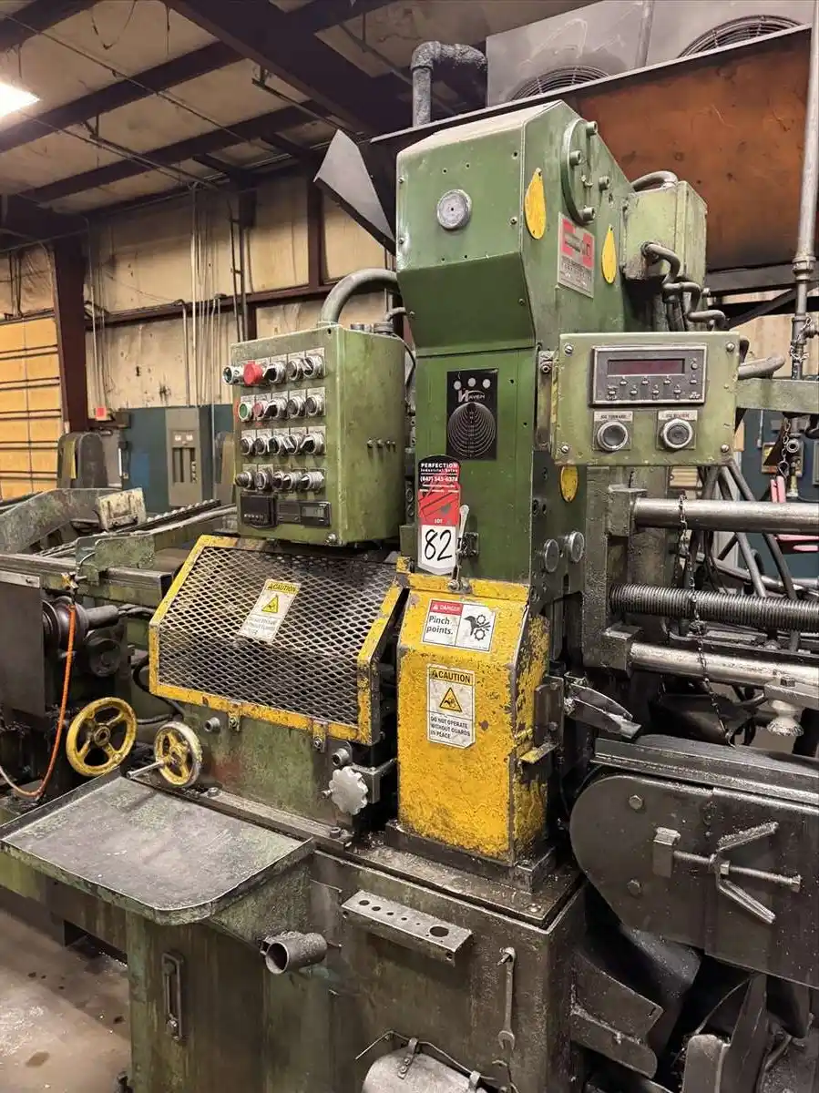 .187" - 1.50" Haven #871, dual blade shear tube cut off, 20' infeed, assorted tooling - Image 5