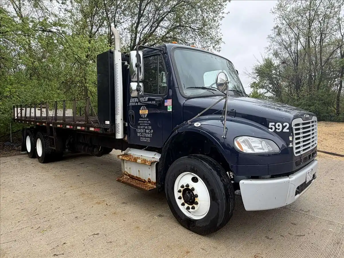 Freightliner #M2-106, stake bed truck, automatic transmission w/PRO Provision, air brakes, powered windows - Image 2