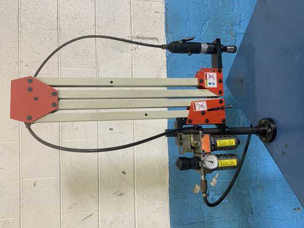 Palmgren #9680401, shop tap tapping arm, 62" arm reach, 700 RPM, on portable table - Image 2