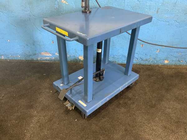 Palmgren #9680401, shop tap tapping arm, 62" arm reach, 700 RPM, on portable table - Image 7