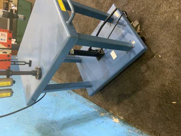 Palmgren #9680401, shop tap tapping arm, 62" arm reach, 700 RPM, on portable table - Image 8