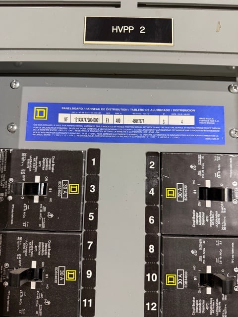 400 Amp. Square D, Panelboard, 208Y/120 Volt or 480Y/277 Volt - Image 2