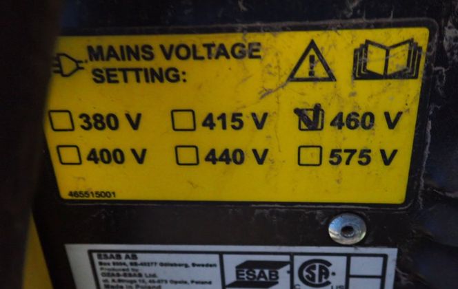 Esab #MIG-5000i, mig welder, 500 A, 460 V. - Image 8