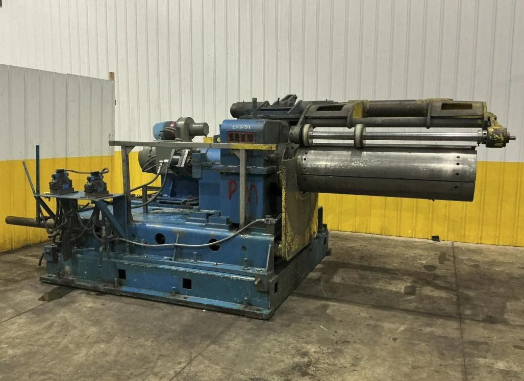 20000 lb. Seco, 1-arm turnstile, 54" wide, powered rotation, coil take-off/storage - Image 1