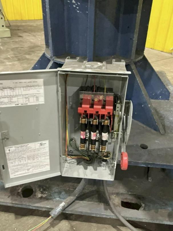 20000 lb. Seco, 1-arm turnstile, 54" wide, powered rotation, coil take-off/storage - Image 5