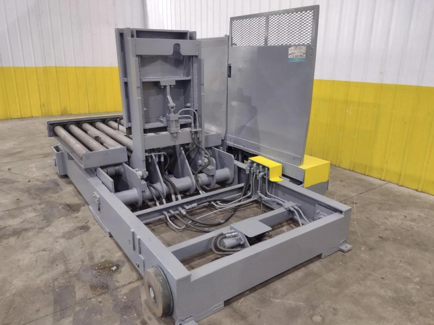 20000 lb. Braner, coil upender, 54" diameter x 36" W, 2-Axis, 58" x 68" rollers, 2 hys cylinders - Image 7