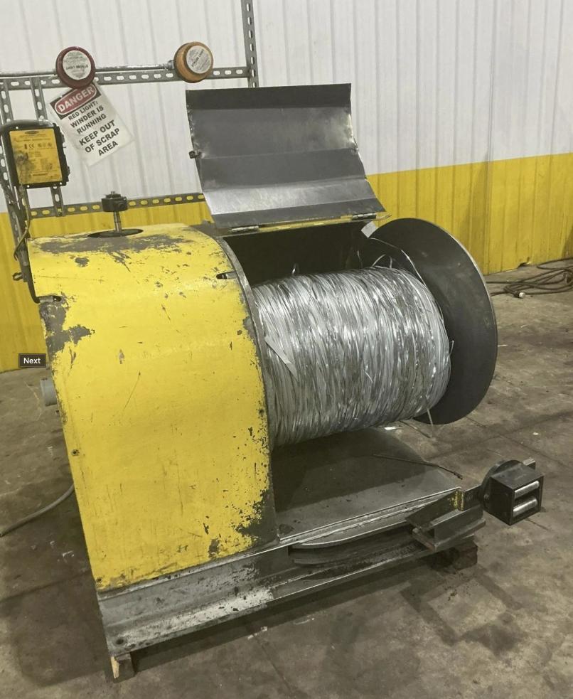 Wean, motorized scrap winder coiler, 24" W, 30" diameter, 1" x .105" - Image 4