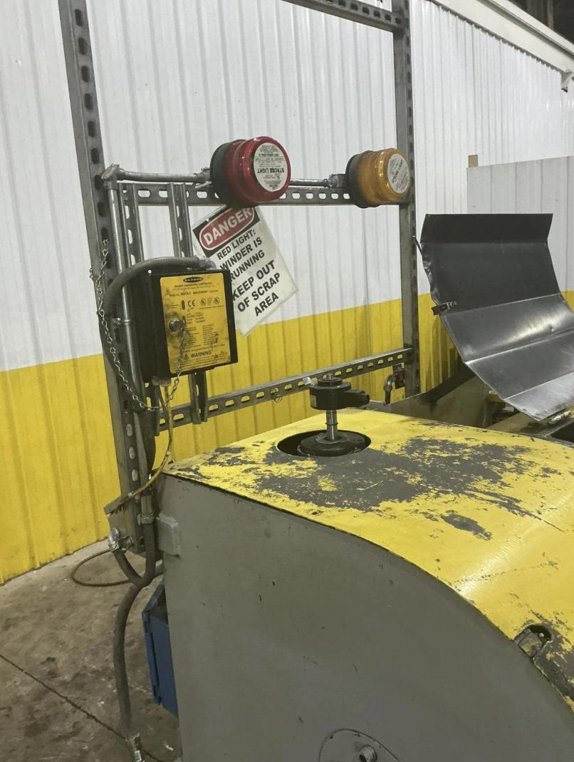 Wean, motorized scrap winder coiler, 24" W, 30" diameter, 1" x .105" - Image 5