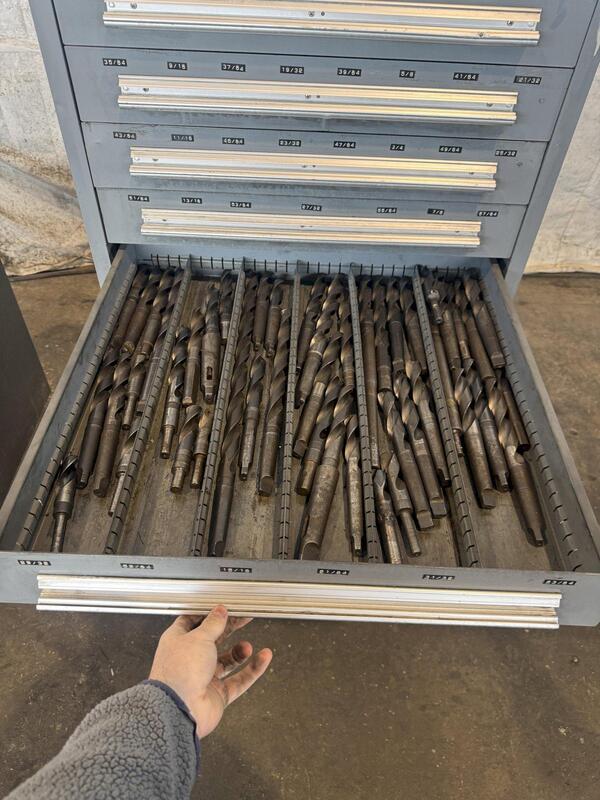 10 Drawer, Stanley Vidmar, industrial storage cabinet - Image 8