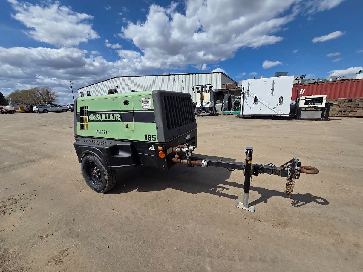 185 cfm, 100 psi, Sullair #185DPQ, air compressor, 49 HP engine, Tier 4 Final, 27 gallon fuel tank, 2017 - Image 1