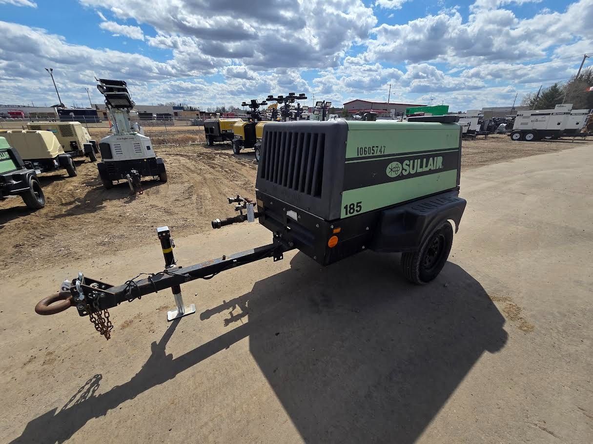 185 cfm, 100 psi, Sullair #185DPQ, air compressor, 49 HP engine, Tier 4 Final, 27 gallon fuel tank, 2017 - Image 3