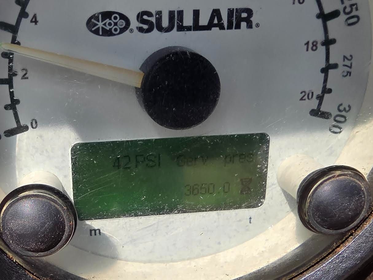 185 cfm, 100 psi, Sullair #185DPQ, air compressor, 49 HP engine, Tier 4 Final, 27 gallon fuel tank, 2017 - Image 5
