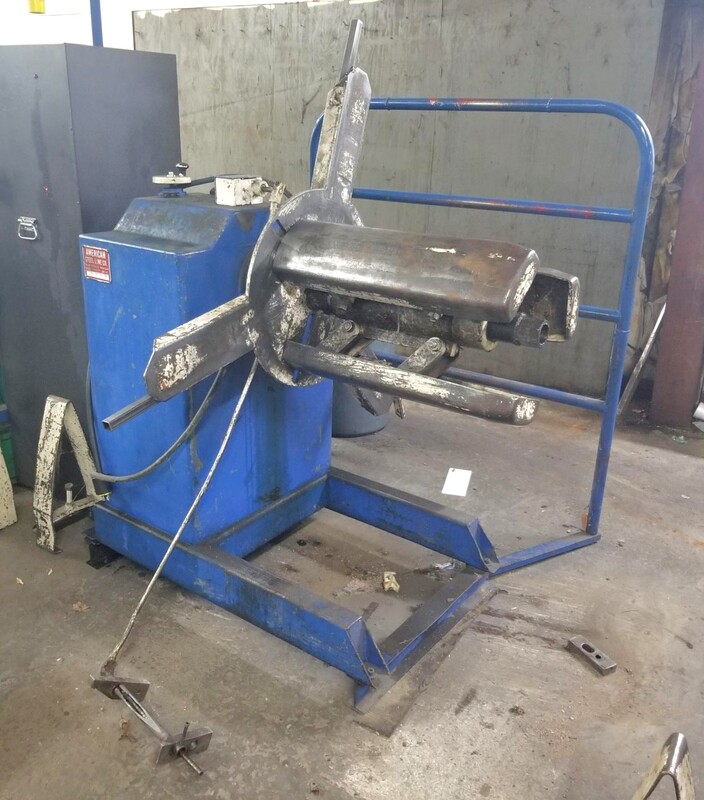 4,000 Lb. American #60, Motorized Reel, 24" width, 54" outside dimensions, 15.5-20.5" ID, 1978 - Image 1