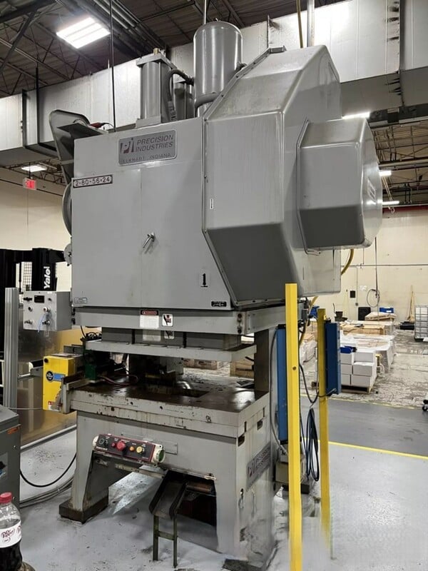 80 Ton, Precision #2-80-56x24 / 80n-g2-obs, Double Point Press, 3" stroke, 14" Shut Height, 120 SPM, 5" adj. - Image 1