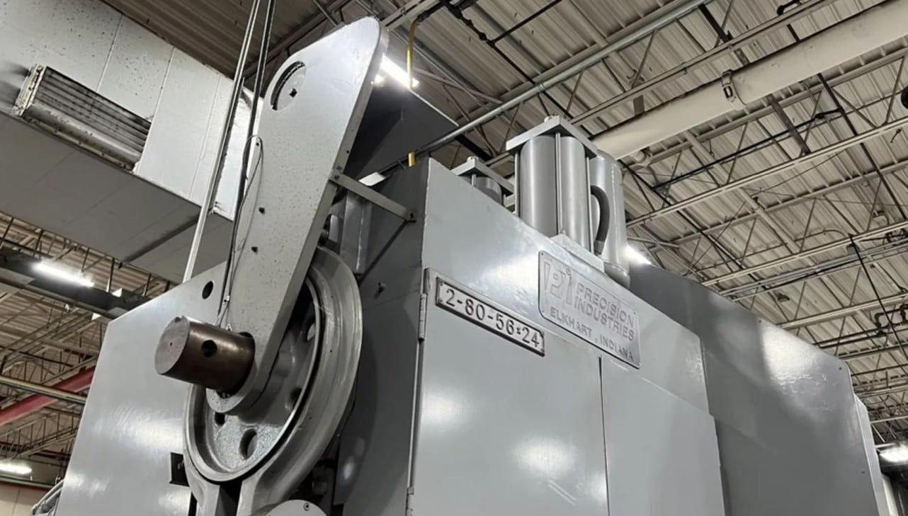 80 Ton, Precision #2-80-56x24 / 80n-g2-obs, Double Point Press, 3" stroke, 14" Shut Height, 120 SPM, 5" adj. - Image 6
