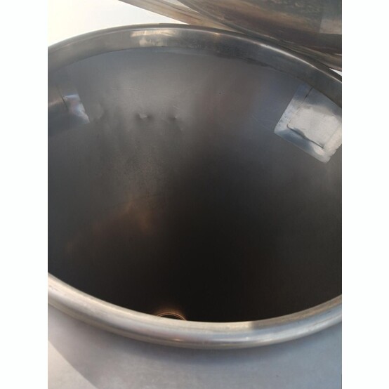 150 gallon Stainless Steel conical tank, 44.5" diameter x 42" high, removable lid - Image 4